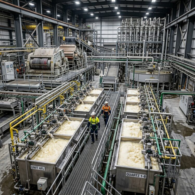 Quartz and Feldspar Flotation Plants