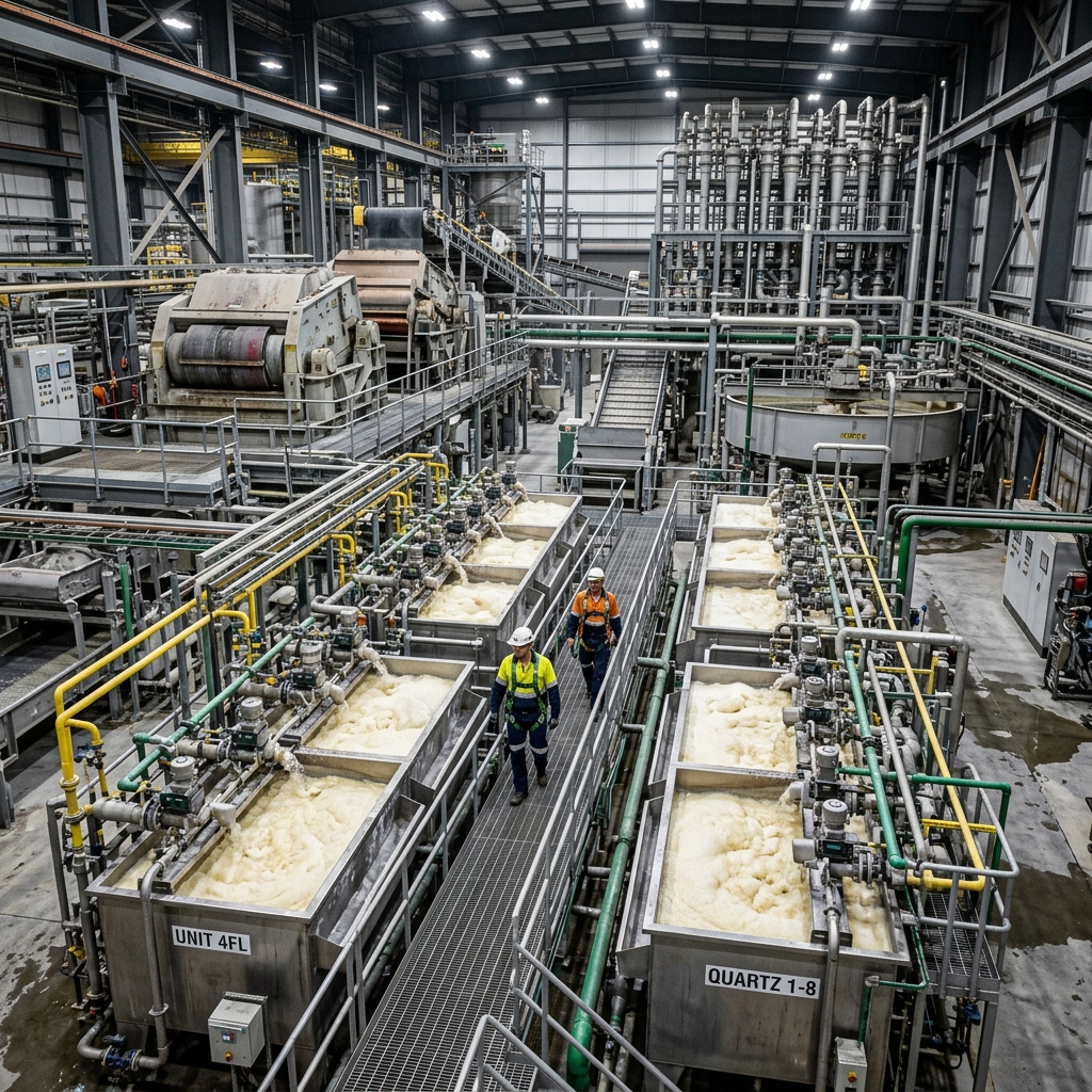 Quartz and Feldspar Purification Plant Quartz and Feldspar Flotation Plants