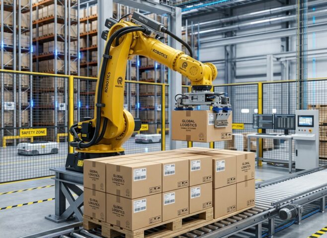 Intelligent robot arm palletizer machine unit