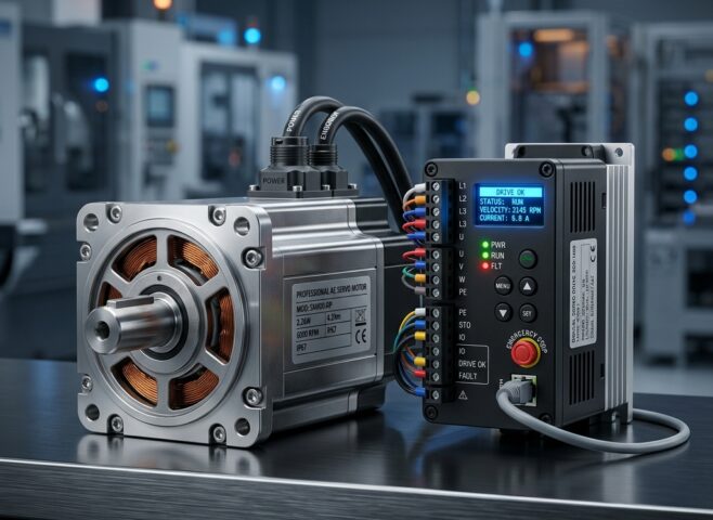 High-precision AC servo motor and digital drive controller